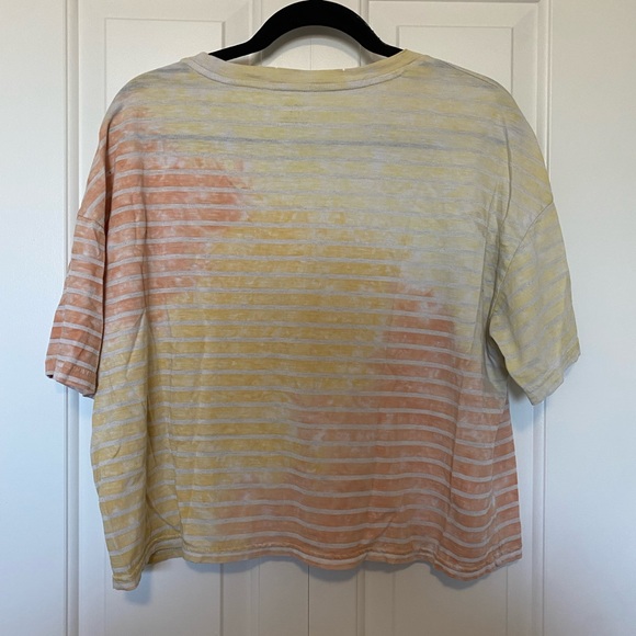 🎉5/$30 - Aerie striped tie-dye cropped tee - Picture 4 of 4